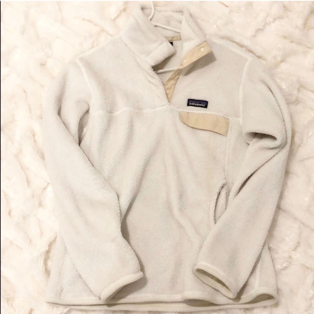 Off White Fleece Patagonia Pullover